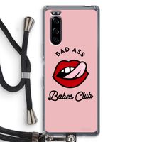 Badass Babes Club: Sony Xperia 5 Transparant Hoesje met koord