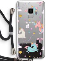 Fantasiewereld: Samsung Galaxy S9 Transparant Hoesje met koord