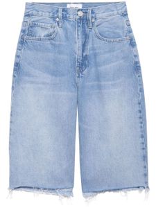 FRAME short en jean à bords francs - Bleu