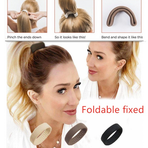 New Women Silicone Foldable Stationarity Elastic Hair Bands Ponytail Holder Tools Simple Multifunction Fashion Hair Accessories