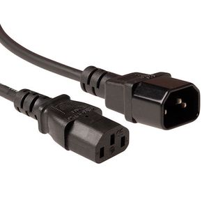 ACT AK5215 Netsnoer LSZH C13 | C14 | Zwart | 1,8 meter