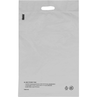 Zak | Verzendzak met handvat | Gerecycled LDPE | 36x54cm | wit | 500 stuks