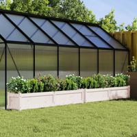 VidaXL Plantenbakken 2 st cm massief grenenhout wit