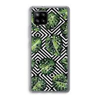 Geometrische jungle: Samsung Galaxy A42 5G Transparant Hoesje
