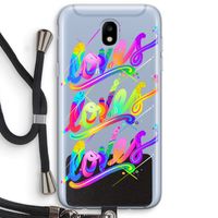 Loves: Samsung Galaxy J5 (2017) Transparant Hoesje met koord Loves: Samsung Galaxy J5 (2017) Transparant Hoesje met koord