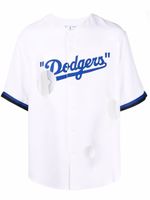 Off-White chemise LA Dodgers à découpes - Blanc