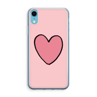 Hartje: iPhone XR Transparant Hoesje