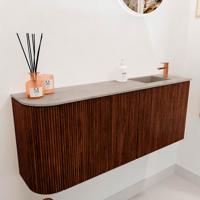 Toiletmeubel Mondiaz Joya Dlux | 101.6 cm | Meubelkleur Ruby | Faye wastafel Saba Wasbak Rechts | 1 kraangat