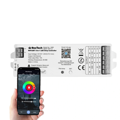 Ledstrip controller met ingebouwde wifi module - geschikt voor alle type ledstrips