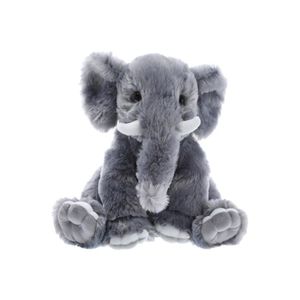 Pluche olifant dierenknuffel grijs 25 cm   -