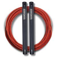 Sandside Springtouw Speedrope Verstelbaar Zwart Handvat Rood Touw