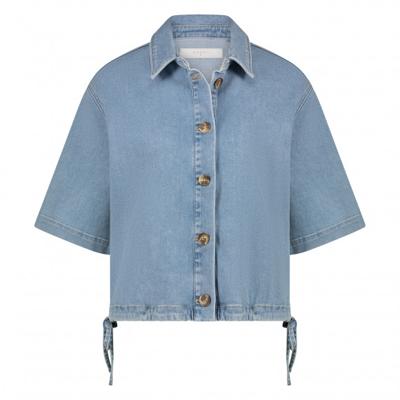 Nukus - Blauw | Dames | Jasje | Blauw | L | regular | Kamst mode