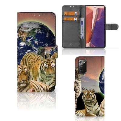 Samsung Galaxy Note 20 | Telefoonhoesje | Met pasjeshouder | Roofdieren