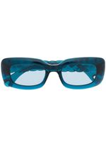 Lanvin lunettes de soleil teintées à monture rectangulaire - Bleu - thumbnail