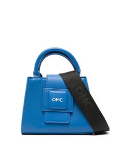 Omc sac cabas en cuir artificiel à logo imprimé - Bleu