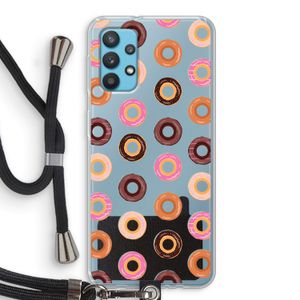 Donuts: Samsung Galaxy A32 4G Transparant Hoesje met koord