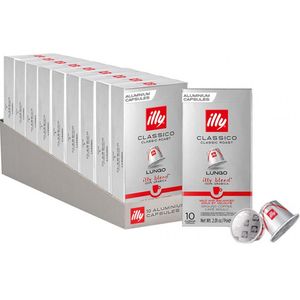 Illy - Classico Lungo Koffiecups - 10x 10 capsules