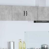 Keukenkast aan de muur Beton Grijs 80 x 31 x 40 cm Bewerkt hout