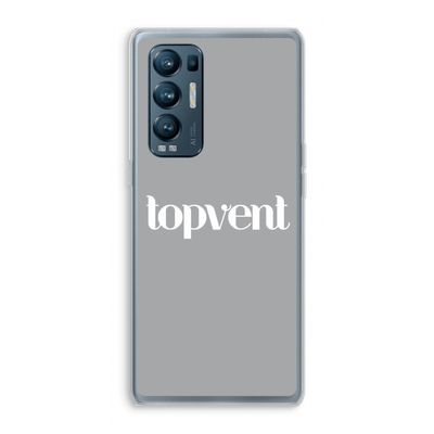 Topvent Grijs Wit: Oppo Find X3 Neo Transparant Hoesje