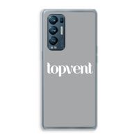 Topvent Grijs Wit: Oppo Find X3 Neo Transparant Hoesje Topvent Grijs Wit: Oppo Find X3 Neo Transparant Hoesje