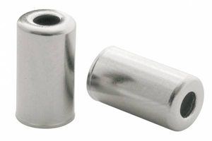 Elvedes Kabelhoedjes messing 5 mm zilver 200 stuks