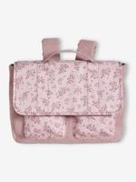 Schooltas kleuterschool 'mix flowers' voor meisjes roze (poederkleur)