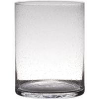Hakbijl Glass Cilindervaas soda bubbles glas ø19xh25cm