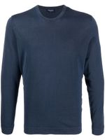 Drumohr t-shirt à manches longues - Bleu