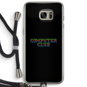 Retro: Samsung Galaxy S7 Edge Transparant Hoesje met koord
