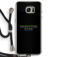 Retro: Samsung Galaxy S7 Edge Transparant Hoesje met koord
