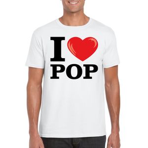 I love pop t-shirt wit heren