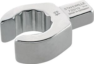 Stahlwille Insteekringsleutel | sleutelwijdte 18 mm 9 x 12 mm | chroom-legering-staal | chroom-vanadium | 1 stuk - 58231018 58231018