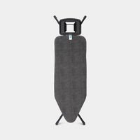 Brabantia Strijkplank C, 124x45 cm Denim Black met solide strijkijzerhouder - Black