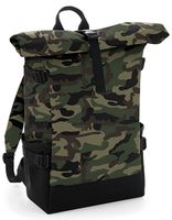 Atlantis BG858 Block Roll-Top Backpack - Jungle-Camo/Black - 28 x 48 x 15 cm - thumbnail