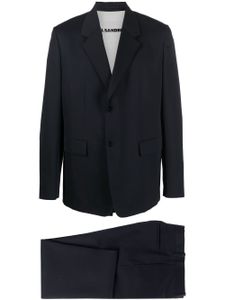 Jil Sander costume à veste à simple boutonnage - Bleu