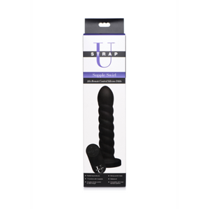 XR Brands Smooth Swirl - Silicone Dildo with Remote Control