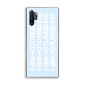 Hotline bling blue: Samsung Galaxy Note 10 Plus Transparant Hoesje