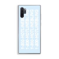 Hotline bling blue: Samsung Galaxy Note 10 Plus Transparant Hoesje