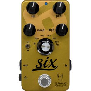 Tsakalis AudioWorks Six 6-in-1 Analog Booster Overdrive Distortion effectpedaal