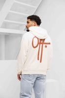 Off The Pitch Full Stop Hoodie Heren Gebroken Wit - Maat XL - Kleur: Gebroken Wit | Soccerfanshop