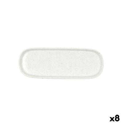 Snackdienblad Bidasoa Elite Wit 22 x 8 x 25 cm (8 Stuks)