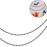 Ginger Ray halloween slinger zwart 3 m | 10 stuks