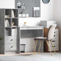 Bureau Betongrijs 80 x 40 x 76 cm Bewerkt hout