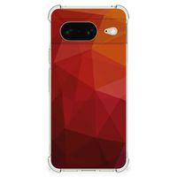 Shockproof Case voor Google Pixel 8 Polygon Red - thumbnail