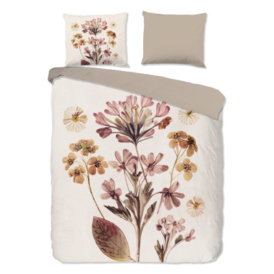 Dekbedovertrek Okuyasu Bloemen 240x200 Cm Pure - Dekbed-Discounter.nl