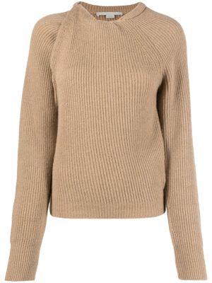 Stella McCartney pull à détail noué - Marron