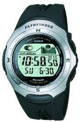 Horlogeband Casio 10082003 / PAS-201-1V Kunststof/Plastic Zwart 20mm