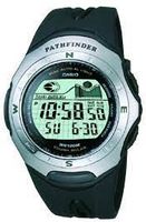 Horlogeband Casio 10082003 / PAS-201-1V Kunststof/Plastic Zwart 20mm - thumbnail