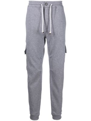 Brunello Cucinelli pantalon de jogging cargo à lien de resserrage - Gris
