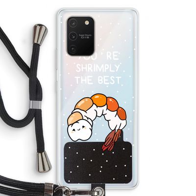 You're Shrimply The Best: Samsung Galaxy S10 Lite Transparant Hoesje met koord